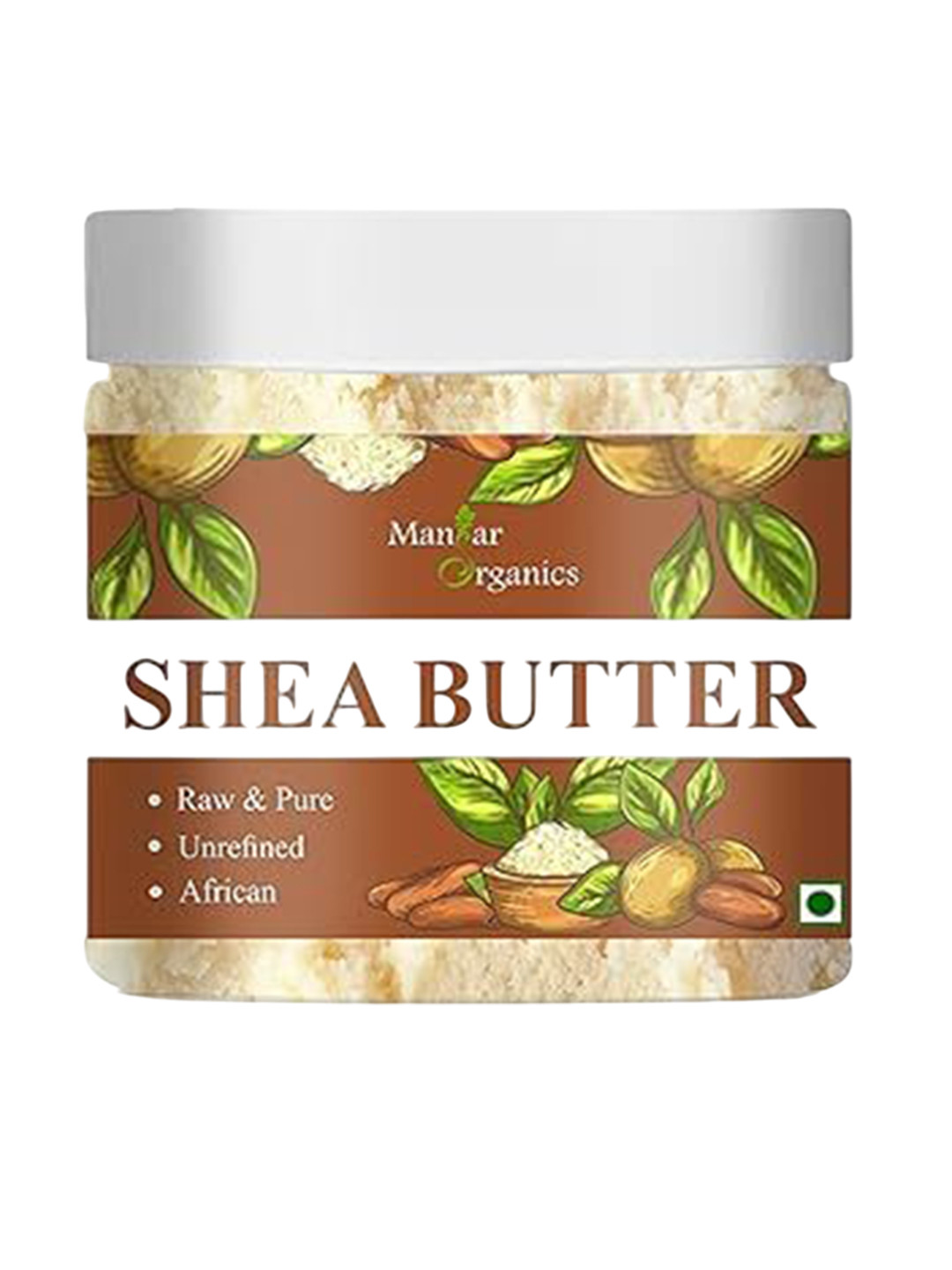 ManHar Organics Pure Organic Shea Butter For Skin & Hair Moisturizer - 125 g