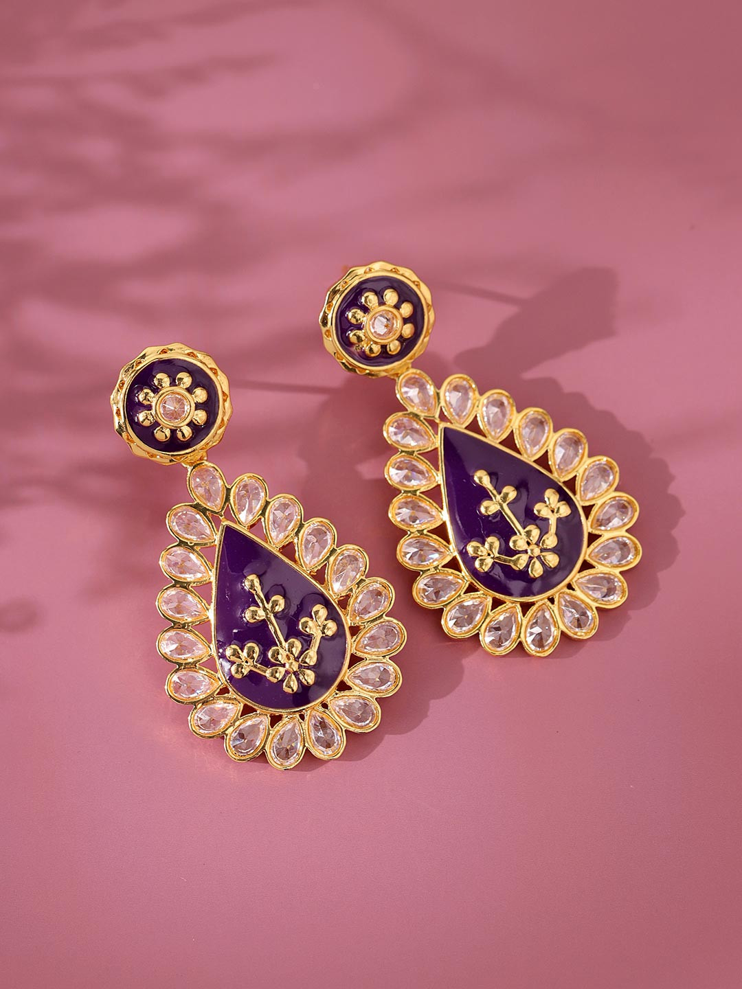Gota Patti Jamuni Phoolra Earrings