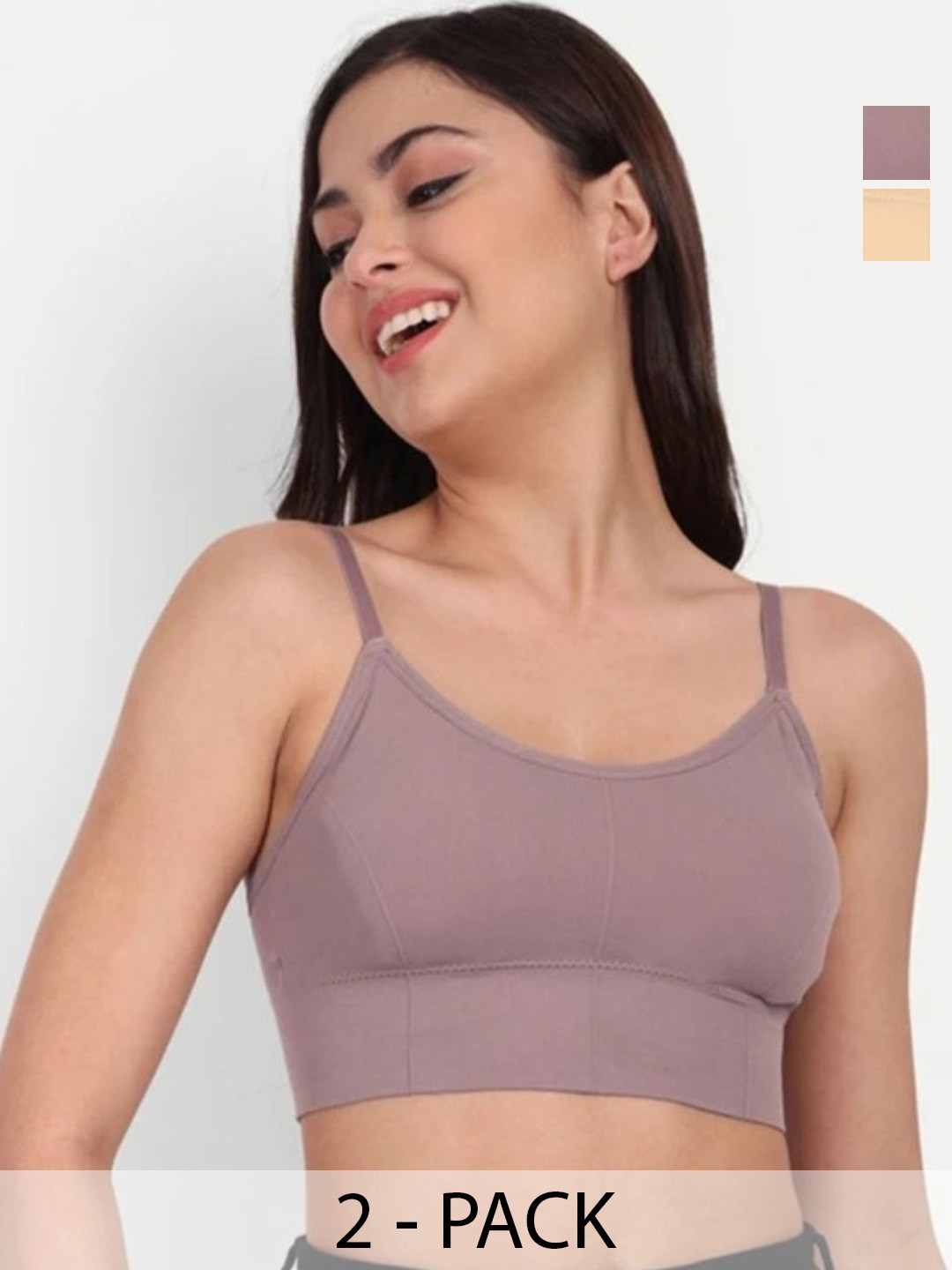 THE SHINE COLLECTION Pack of 2 Women's Full Coverage Underwired Non Padded Bra