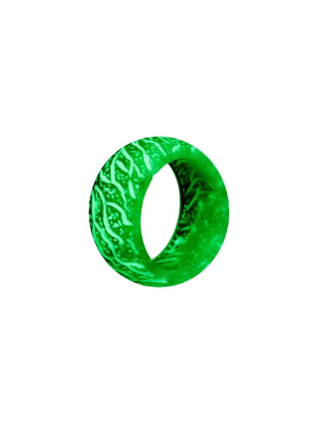 Moneekar Jewels Unisex Titanium Steel Glow-In-The-Dark Finger Ring
