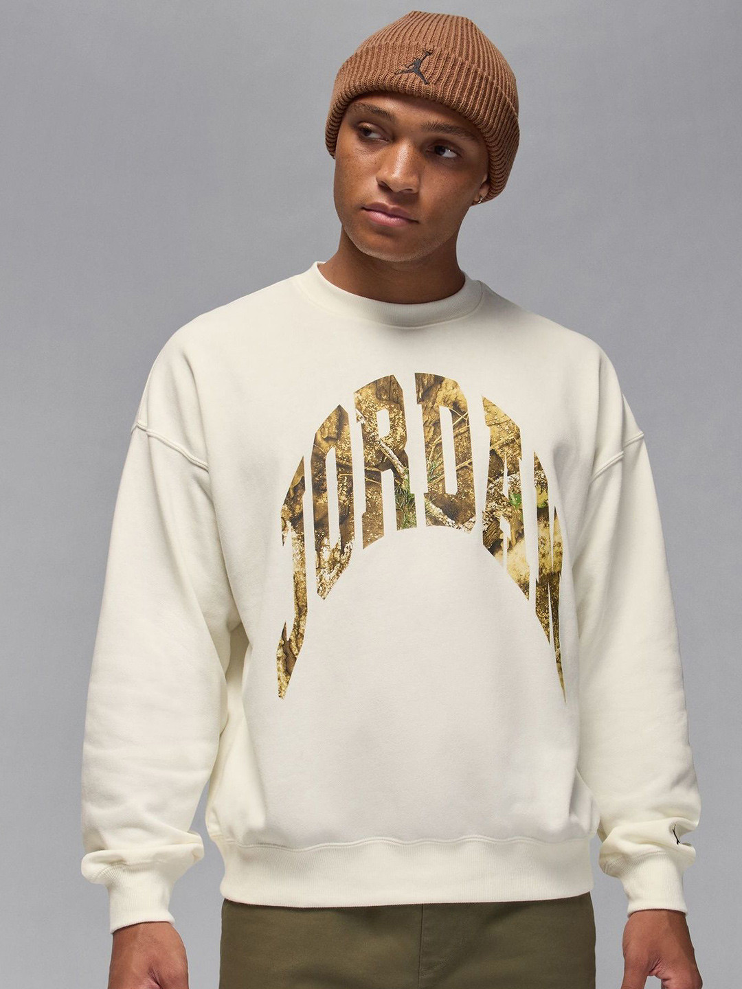Nike Jordan Brooklyn Men's French Terry Realtree Crew-Neck Sweatshirt