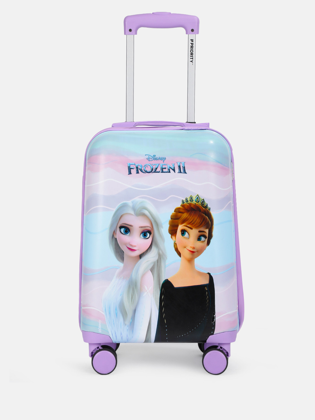 Priority Girls Disney Frozen Princess Printed Hard Cabin Trolley Bag - 38 L