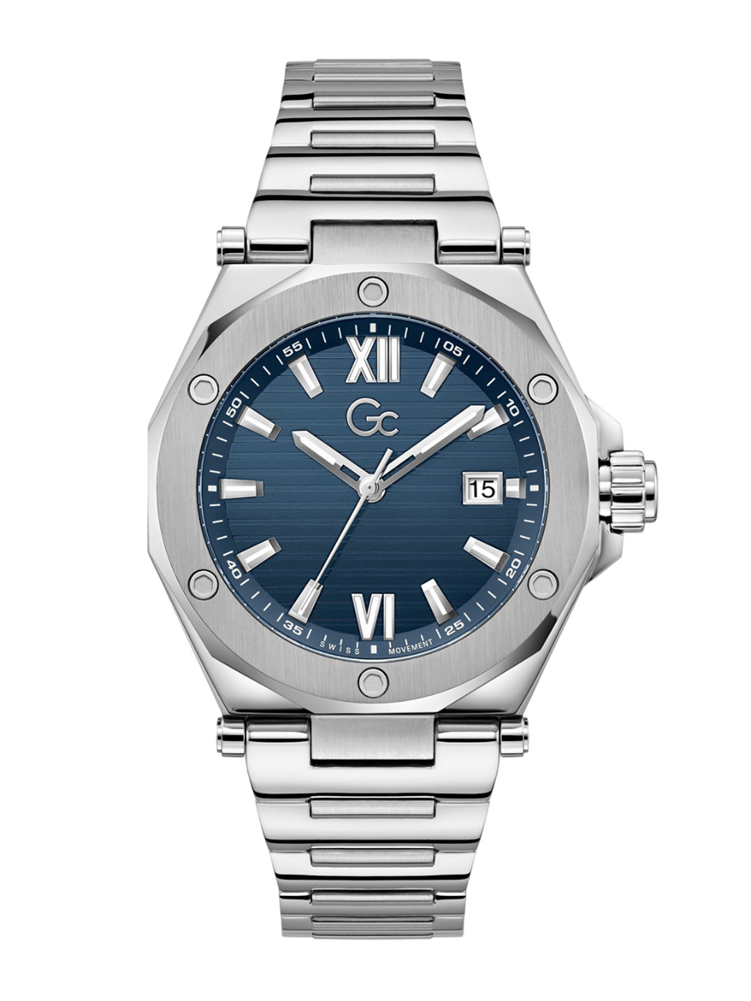 GC Legacy Sleek Men Stainless Steel Bracelet Style Straps Analogue Watch Z67001G7