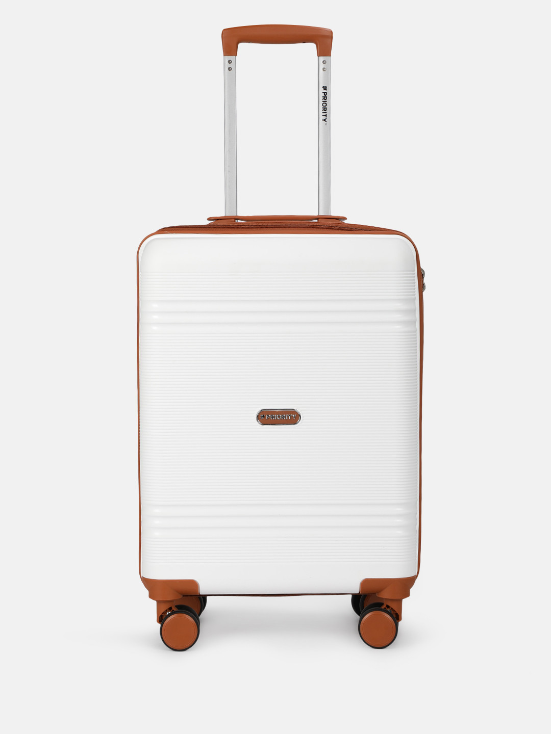 Priority Unisex Textured 360 Degree Rotation Hard Cabin Trolley Bag - 48.38 L