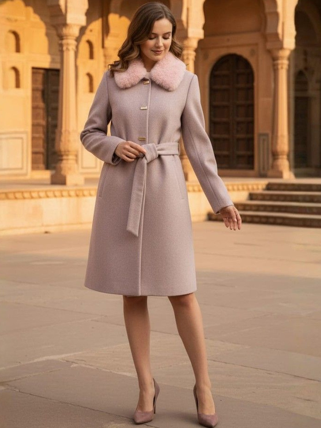 Roadster Women Tie Knot Long Length Coat