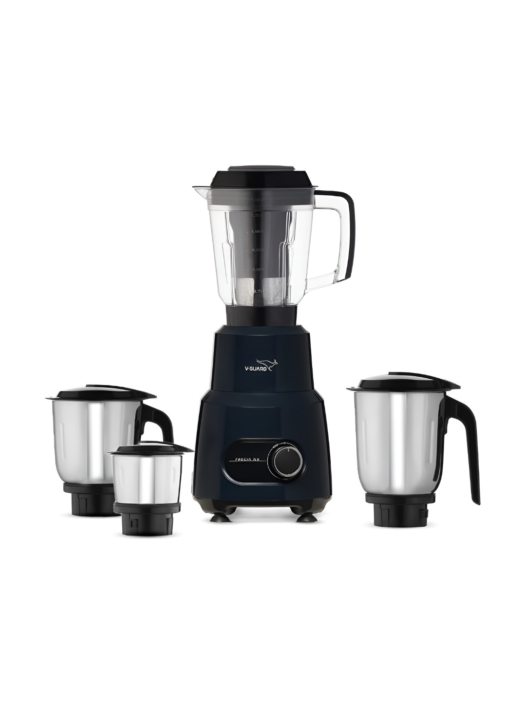V-Guard Black 750W Multi Function Electrical Juicer Mixer Grinder