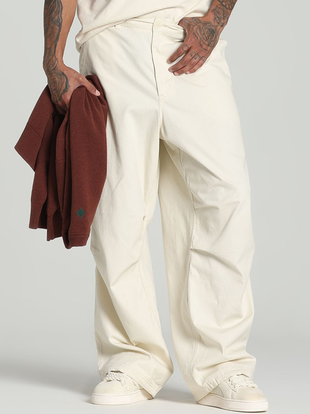 Puma PALAIS ARTISAN Men's Oversized Woven Cotton Pants