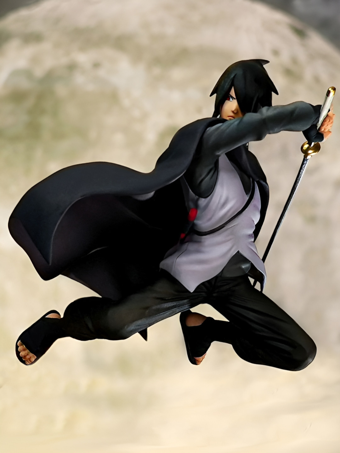COMICSENSE Black & Grey Sasuke Uchiha Figurine Showpiece
