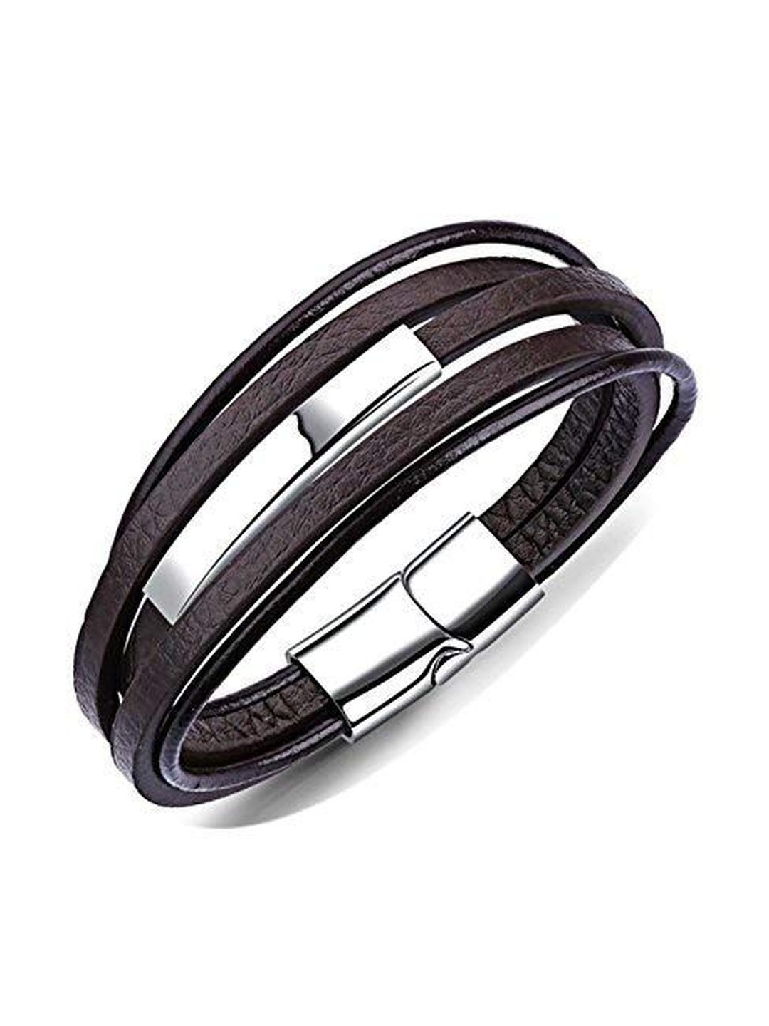 Moneekar Jewels Men Braided Leather Bracelets