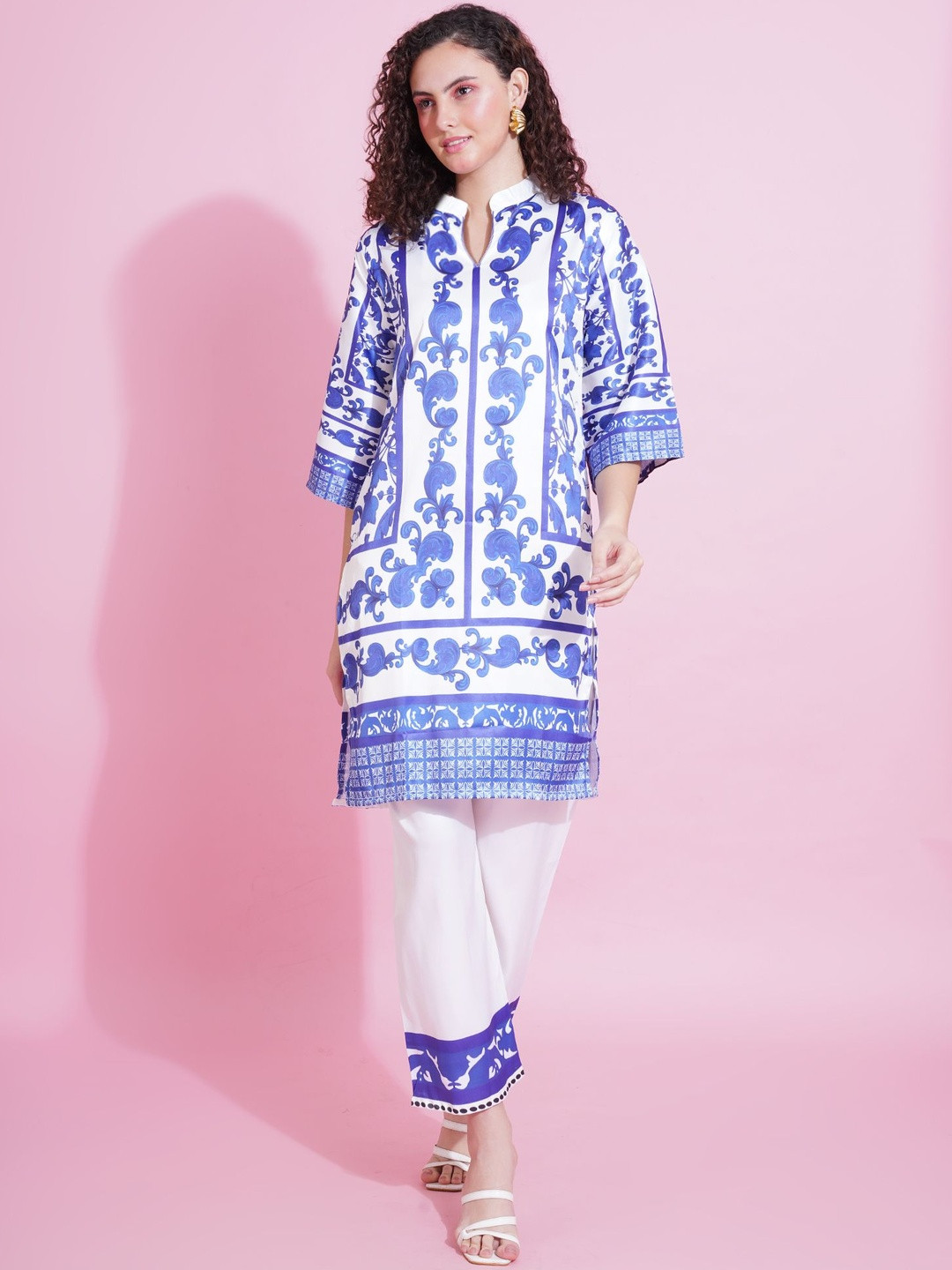 ARV TRENDS Women Abstract Printed Kurta with Palazzo