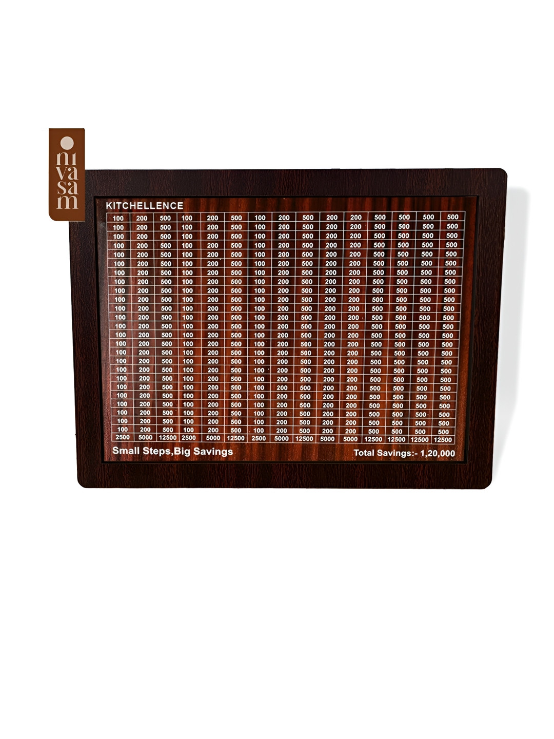 Nivasam Brown And White Piggy Bank Curio Wood Showpiece