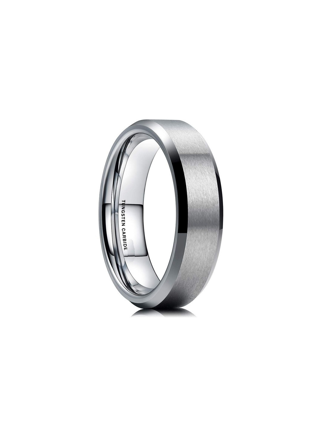 Moneekar Jewels Men Tungsten Carbide Comfort Fit Wedding Band Finger Ring
