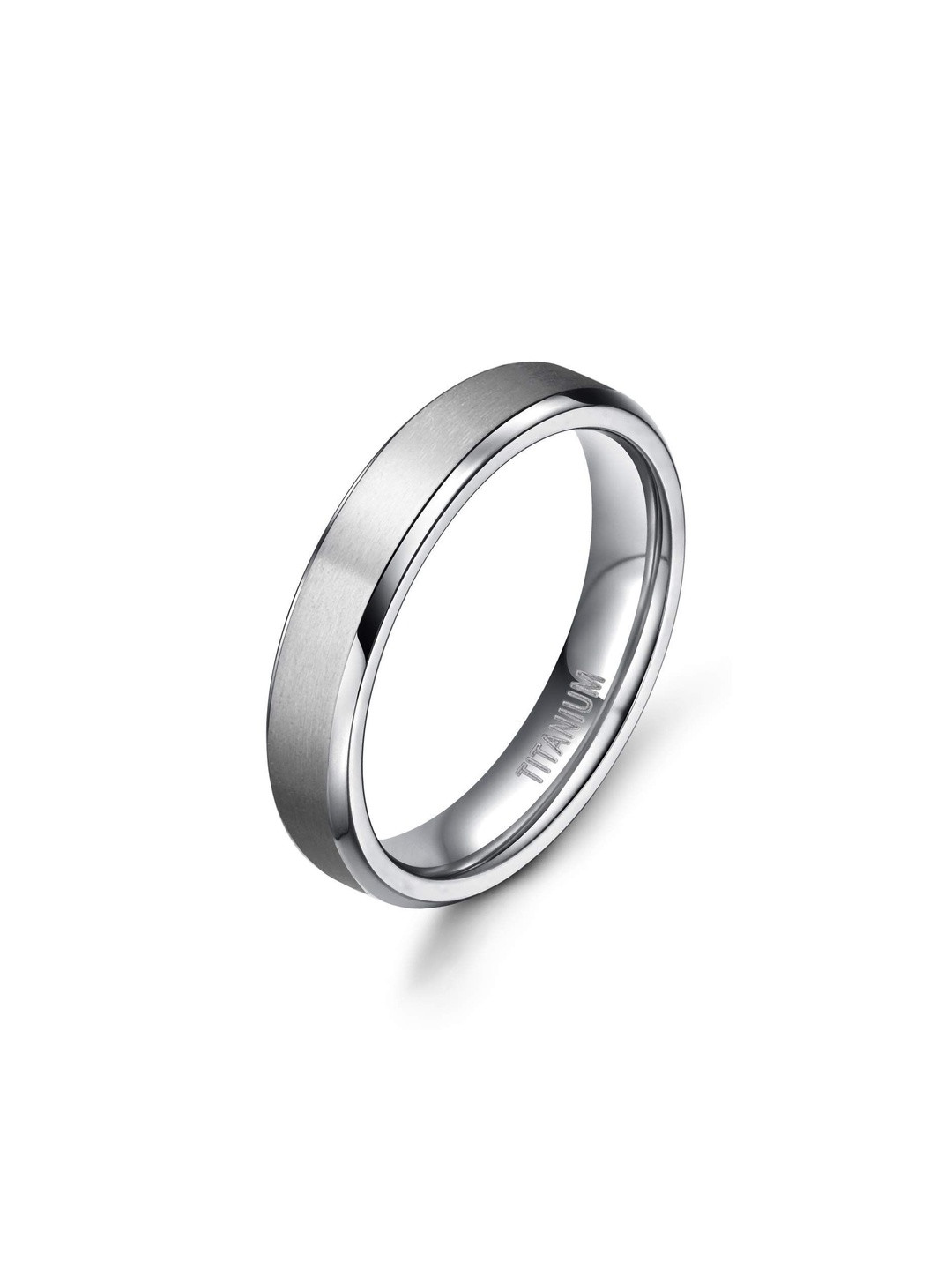 Moneekar Jewels Unisex Matte Finish Wedding Band Finger Ring