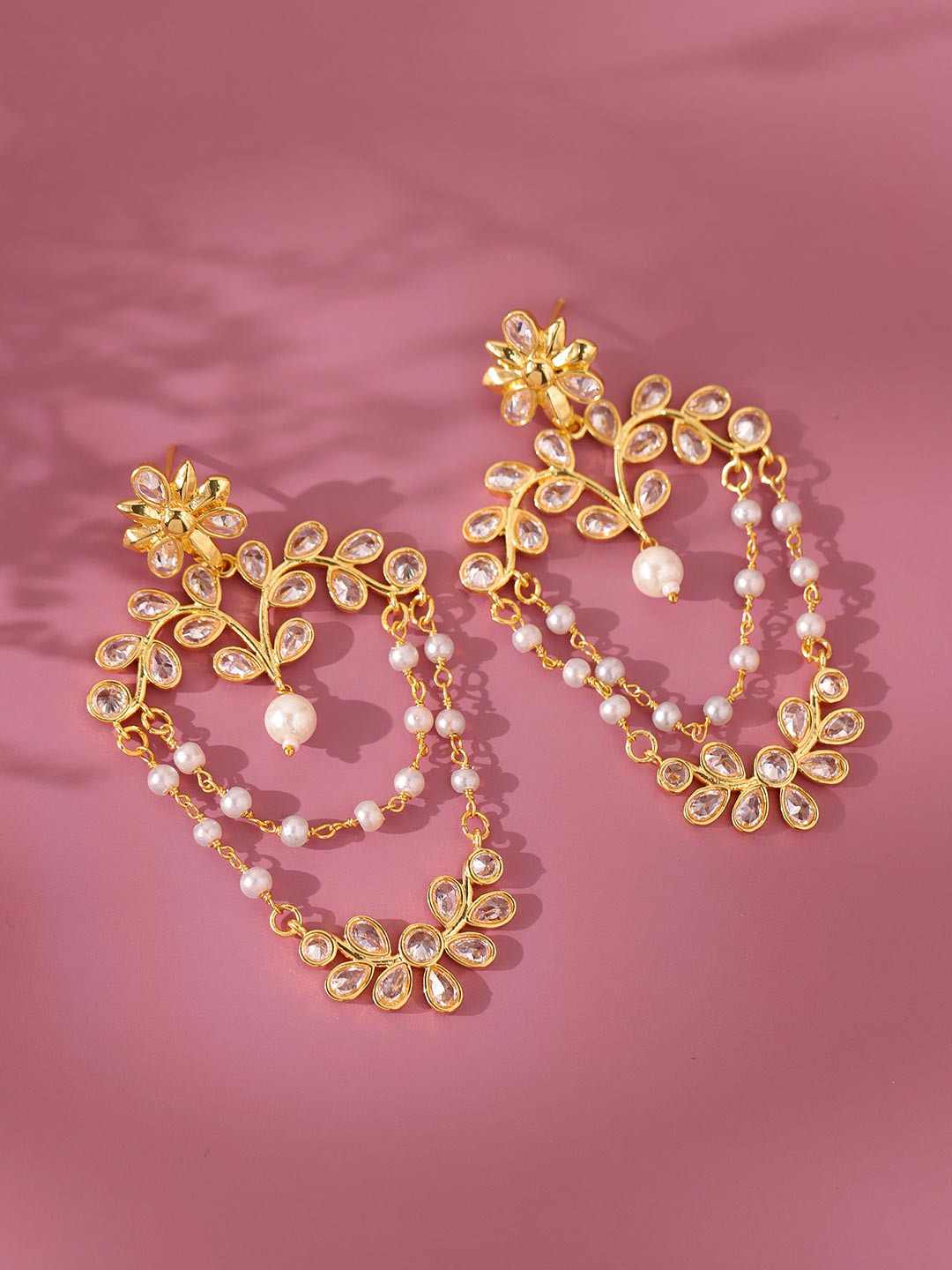 Gota Patti Shahi Jhalar Earrings