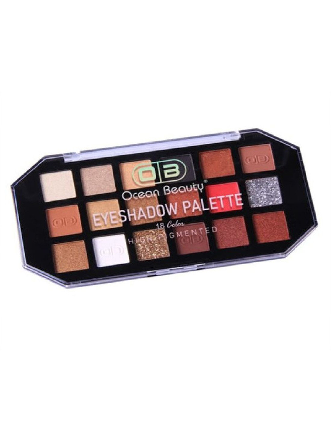 OB Ocean Beauty 18 Colour High Pigmented Eyeshadow Palette - 20 g - Shade-01
