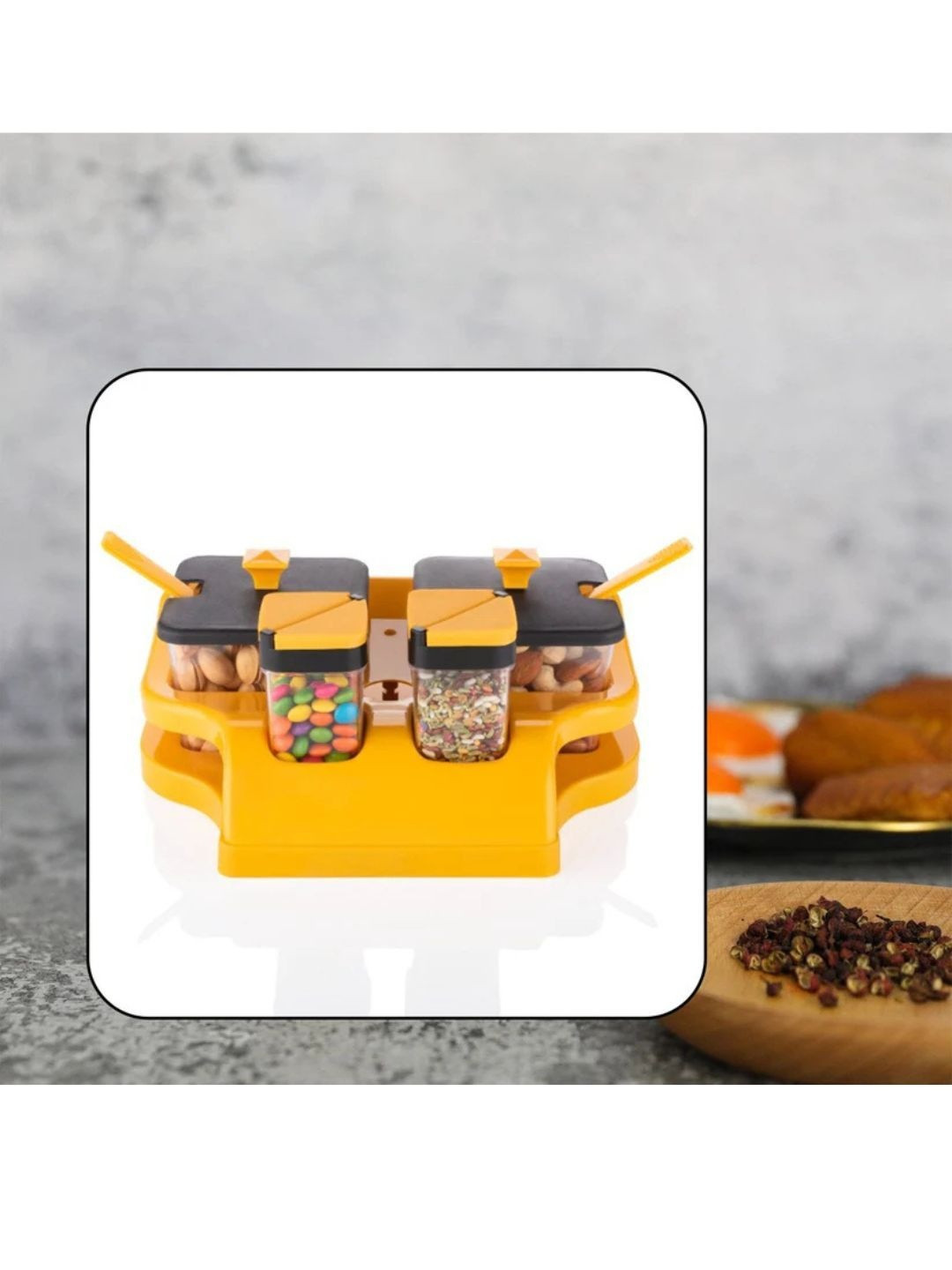 DeoDap Air Tight Kitchen Jar Container Set