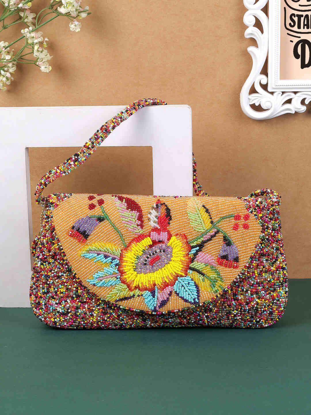 Cheemo Embellished Purse With Shoulder Strap