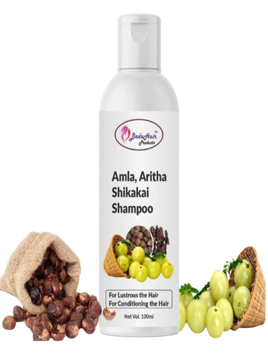 BADA HAIR Amla Arith Shikakai Shampoo - 100 ml