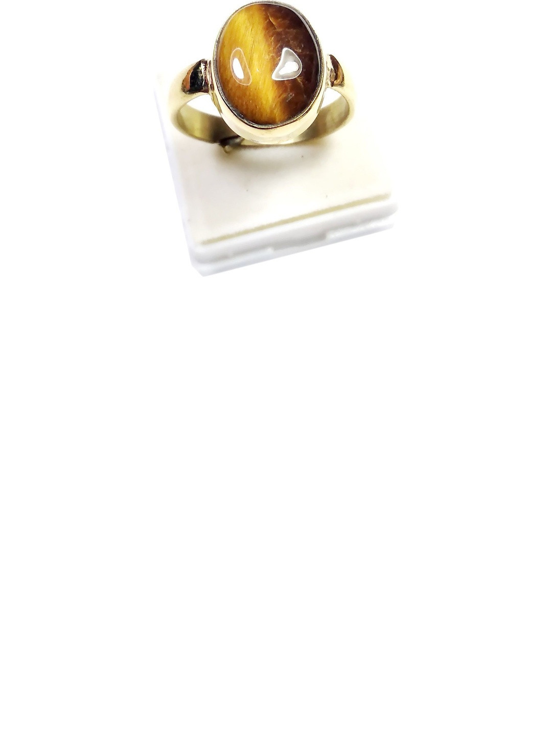 PRIYANSHU NAVRATN Certified Natural Tiger's Eye Adjustable Ring 5.27-6.27 Ratti Origional Chiti Pre