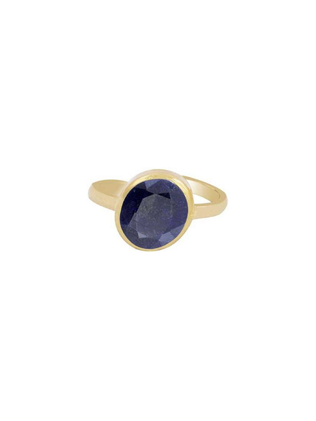 RAVIOUR LIFESTYLE Unisex Natural Blue Sapphire Neelam Copper Finger Ring
