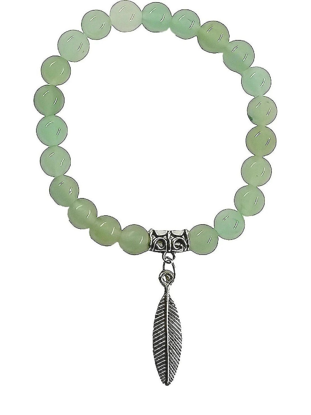 Sukhad Unisex Alloy Artificial Beads Slip-On Charm Bracelet