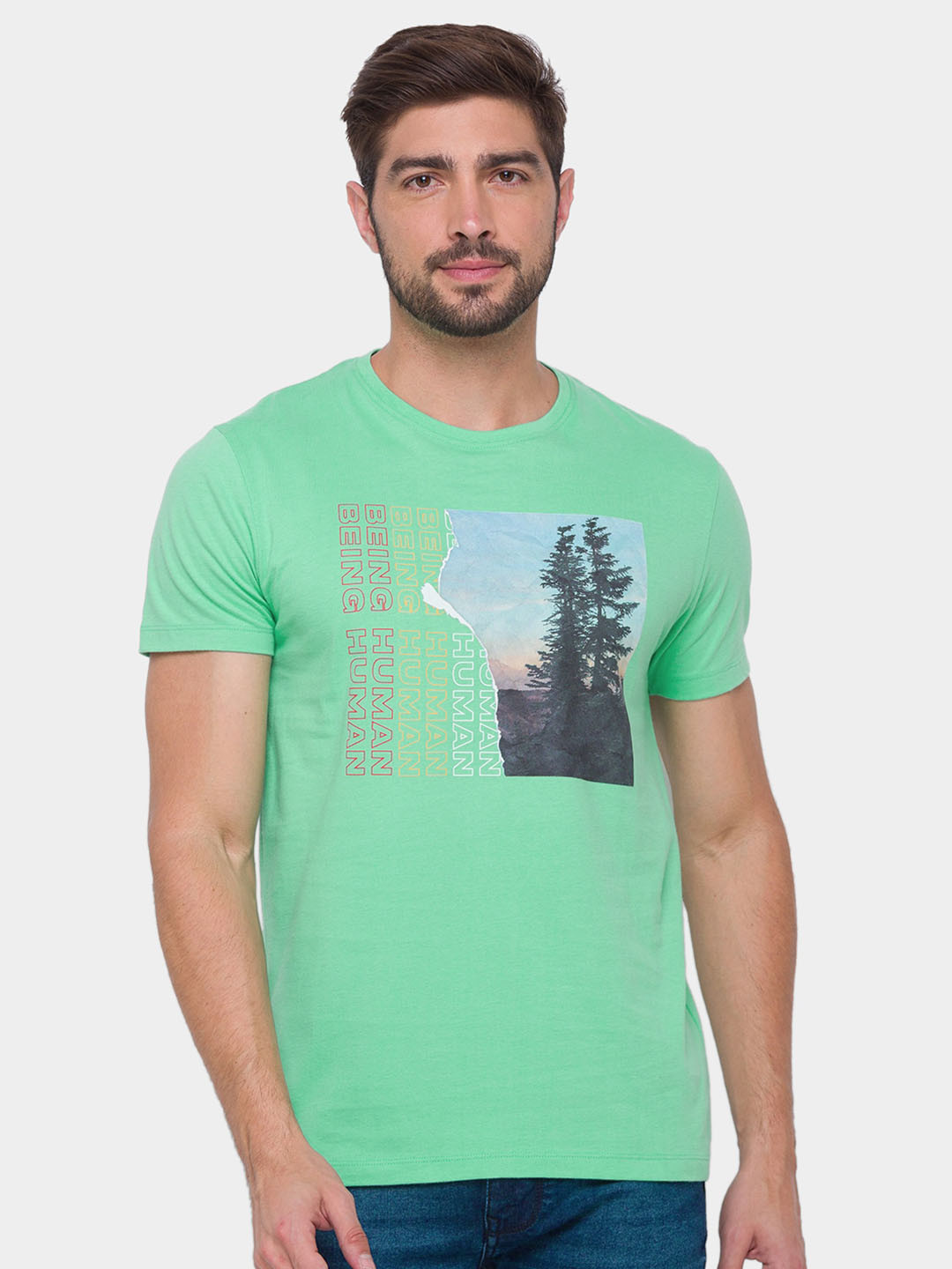 Being Human Pure Cotton Printed T-shirt