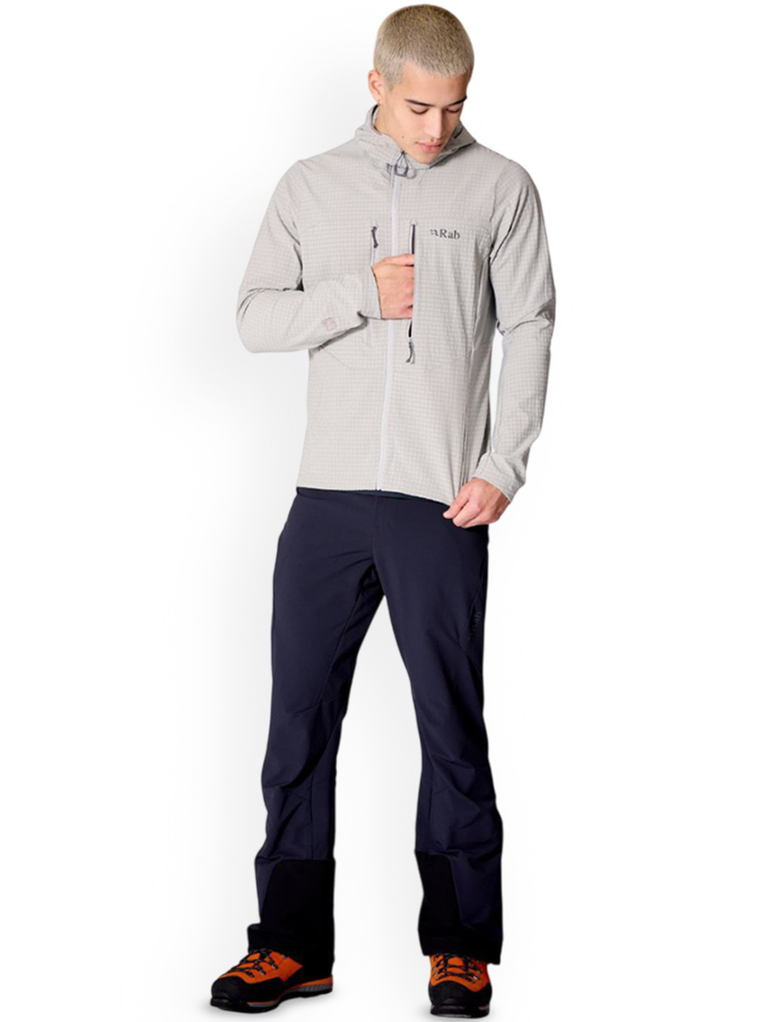 Rab Men Hooded Solid Lightweight Tailored Jacket