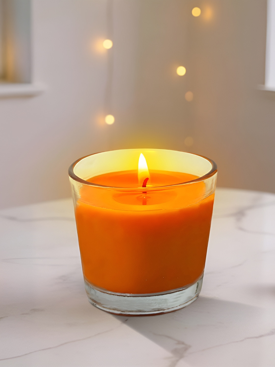 Garden Deco Orange Scented Hand-Poured Jar Candle