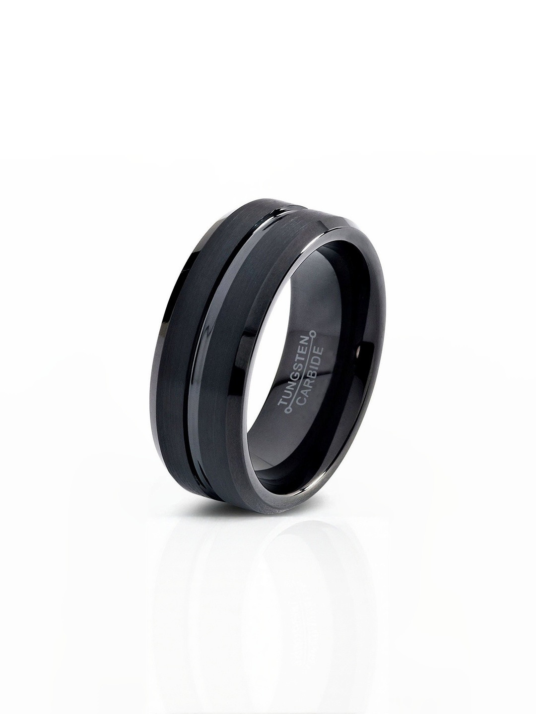 Moneekar Jewels Men Classic Tungsten Wedding Band Finger Ring