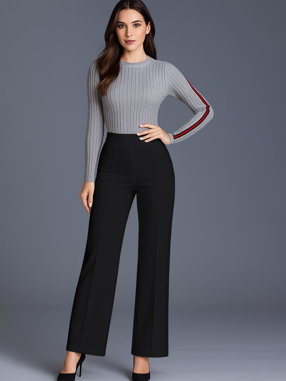 SWADESI STUFF Women Regular Fit Formal Trousers