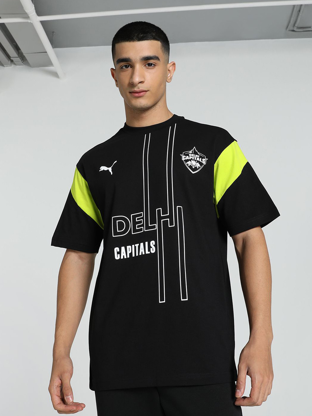 Puma x DC Men's Graphic Relaxed Fit Cotton Cricket Tee