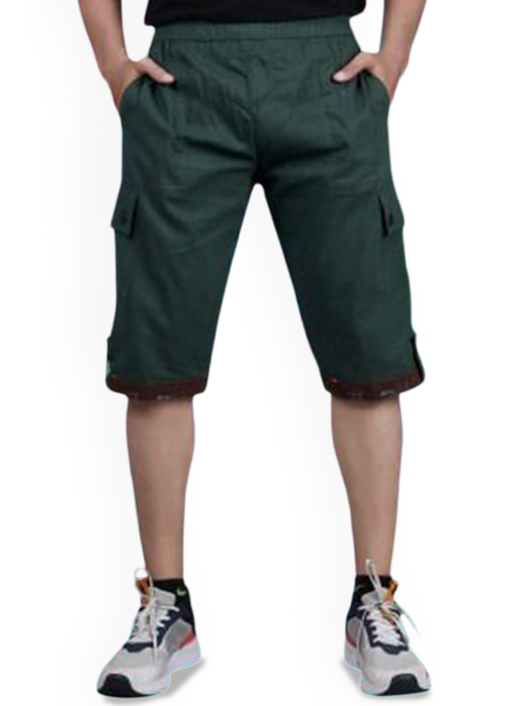 WINSUNITY Men Knee Length Cargo Shorts