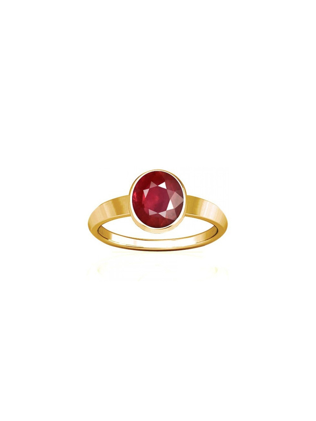 RAVIOUR LIFESTYLE Unisex Loose Certified Natural Burma Ruby Manik Copper Finger Ring
