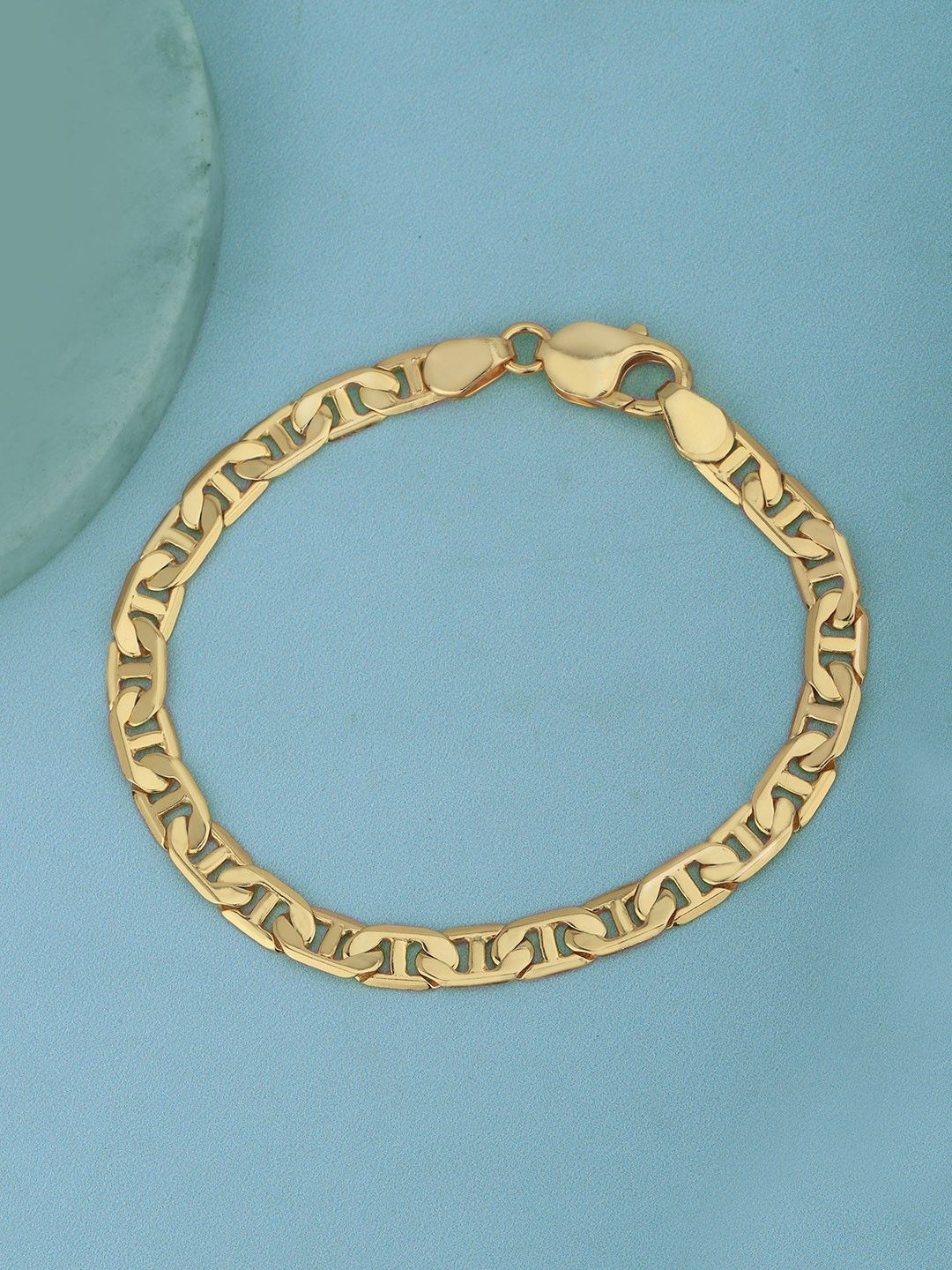 Roadster Men 18kt Gold Plated Stylish link Bracelet for men