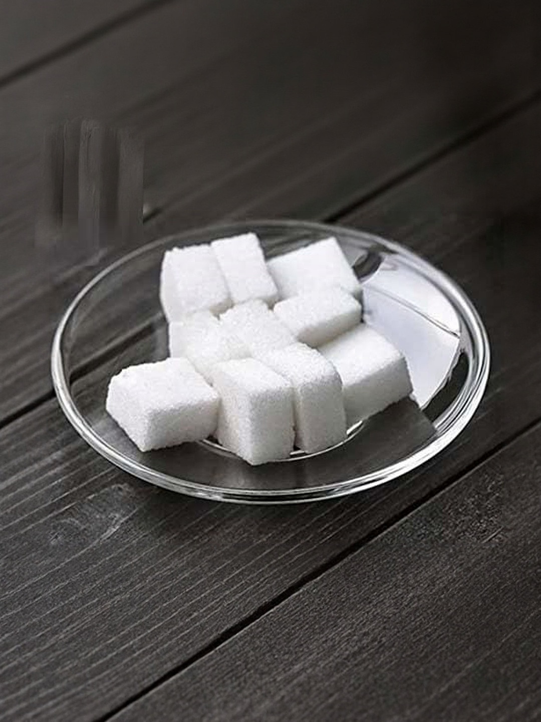 1ST TIME Glass Round Serving Plate