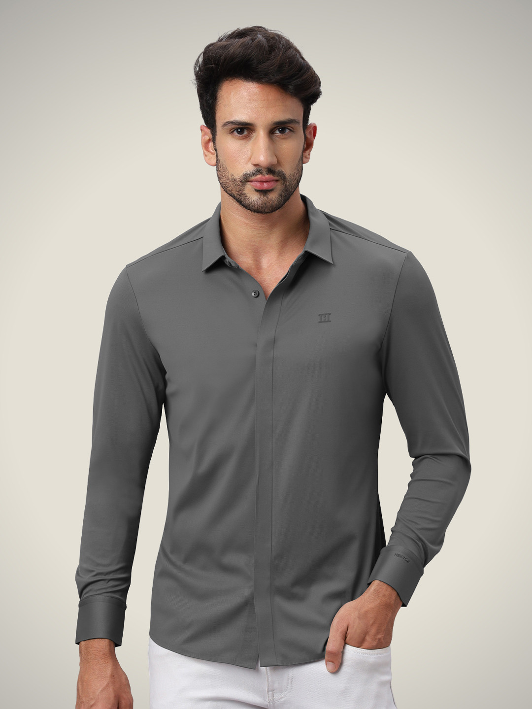 Hektor Twill Hidden Button Bonded Wrinkle Resistant & Moisture Wicking Shirt
