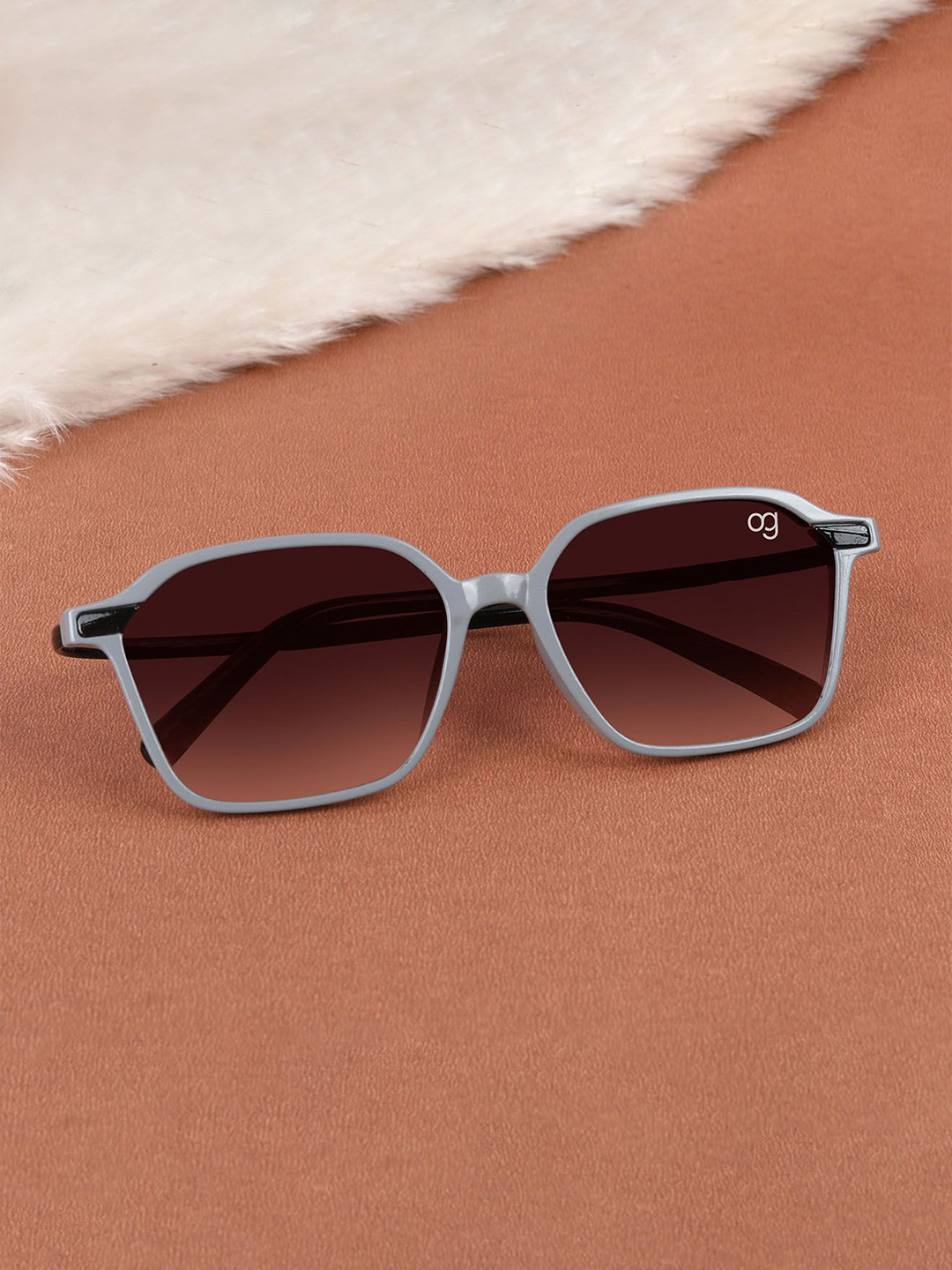 Woggles Kids Full Rim Square Sunglasses With UV Protected Lens WOKD-PSQ-703C6