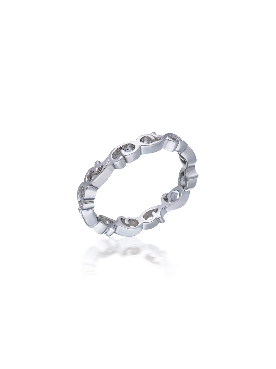 Moneekar Jewels Unisex 925 Sterling Silver Band Finger Ring