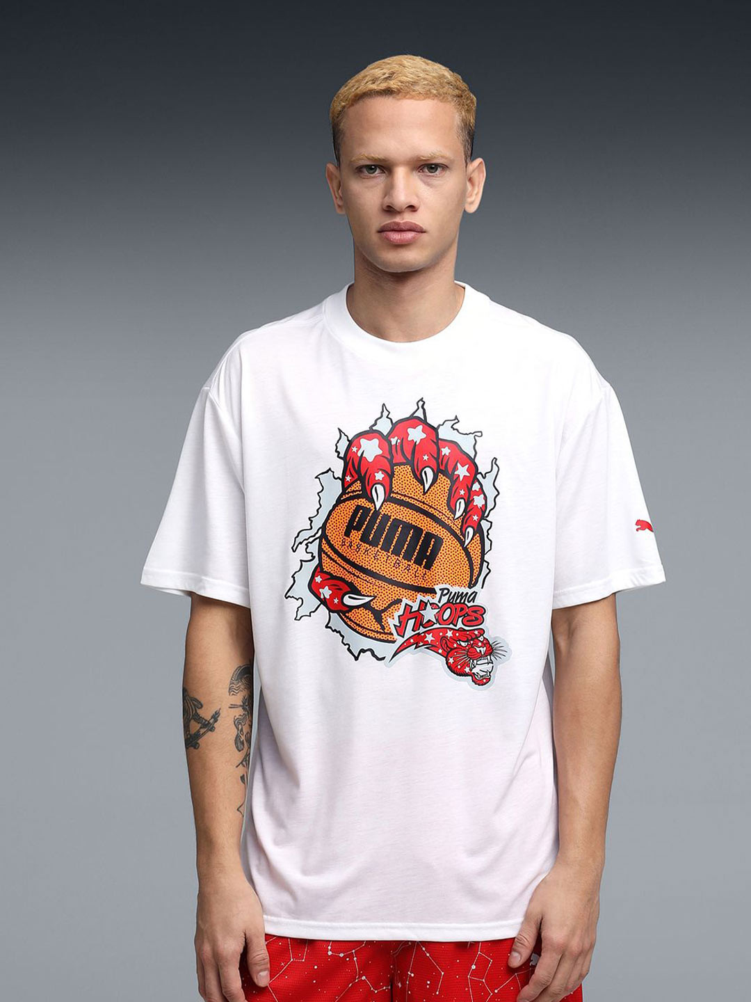 Puma Hoopaverse Mens Moisture-Wicking Basketball Tee