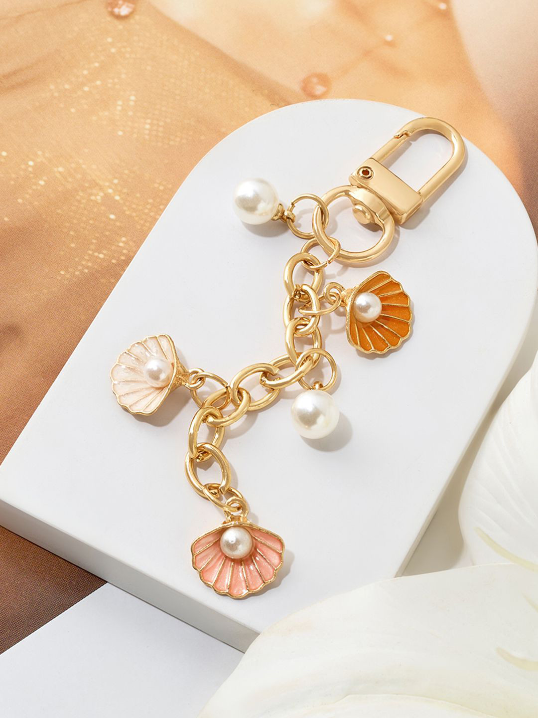 JOKER & WITCH Embellished Pearlie Pop Shell Bag Charm