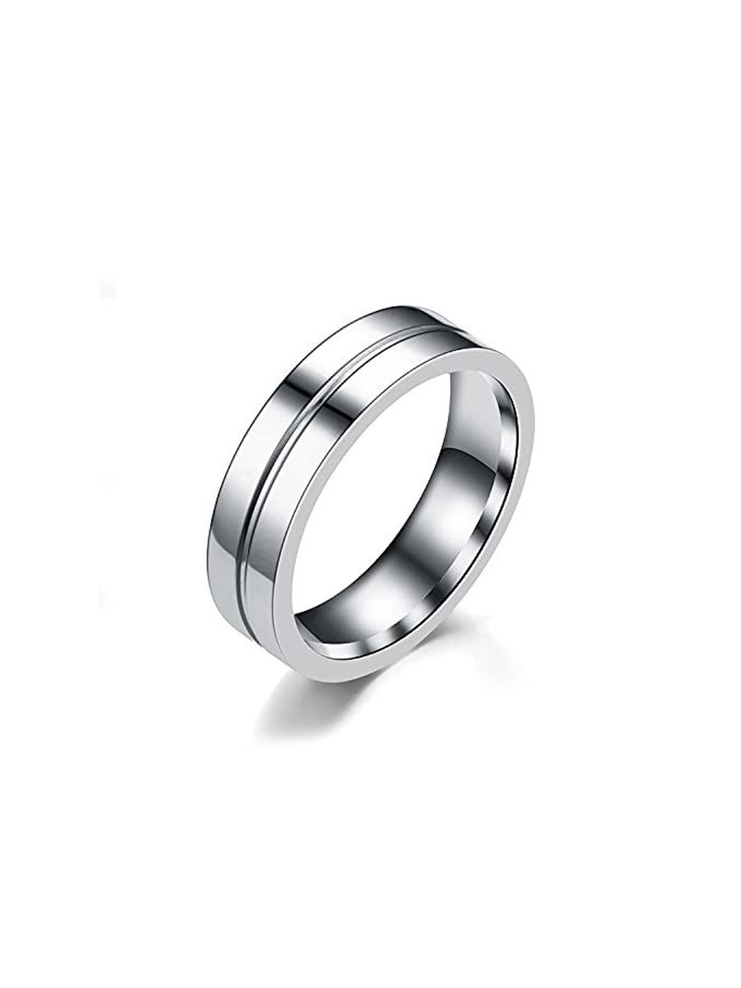 Moneekar Jewels Men Titanium and Stainless Steel Finger Ring