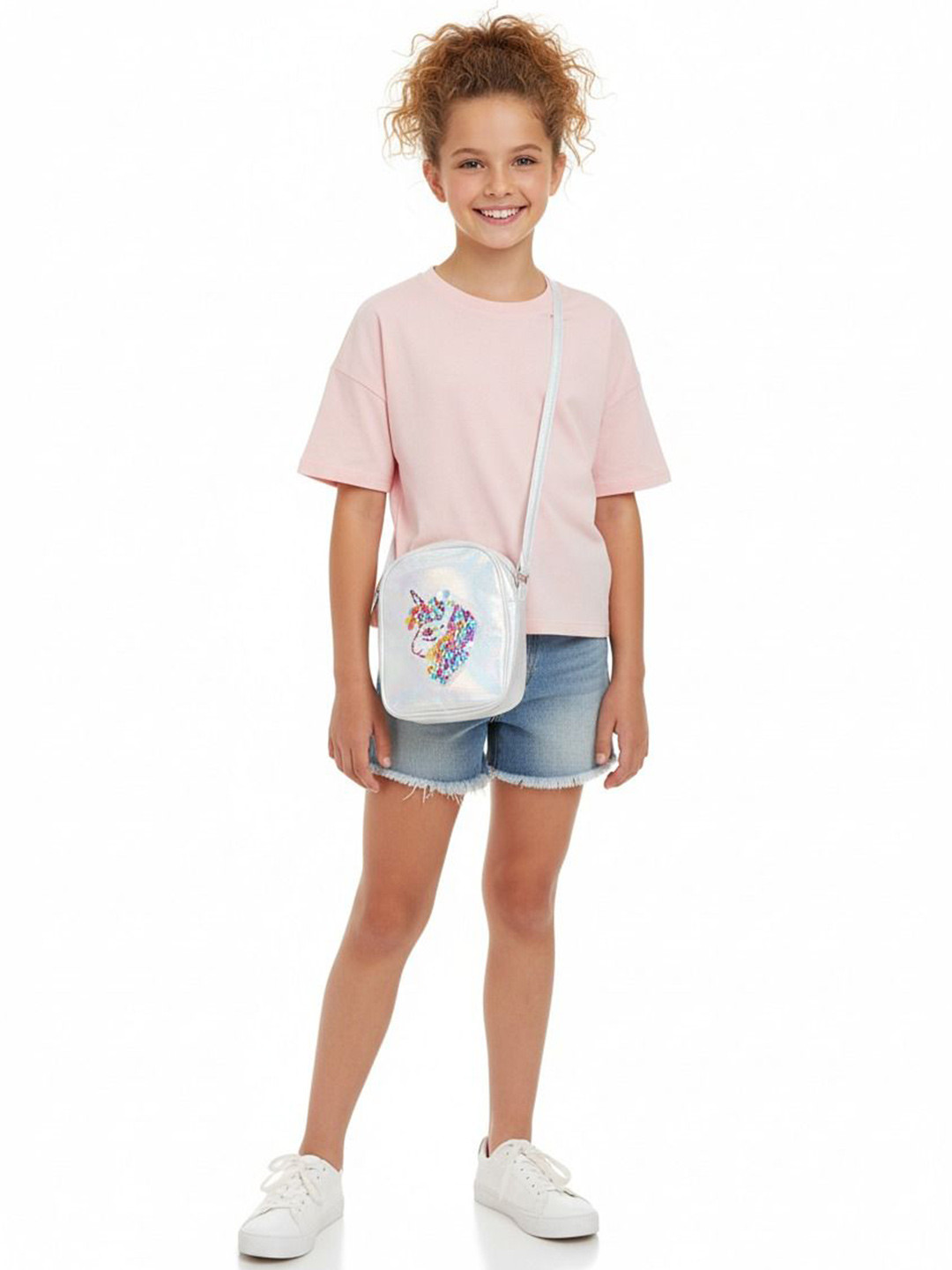 Kids On Board Unisex Embellished Crossbody Sling Bag