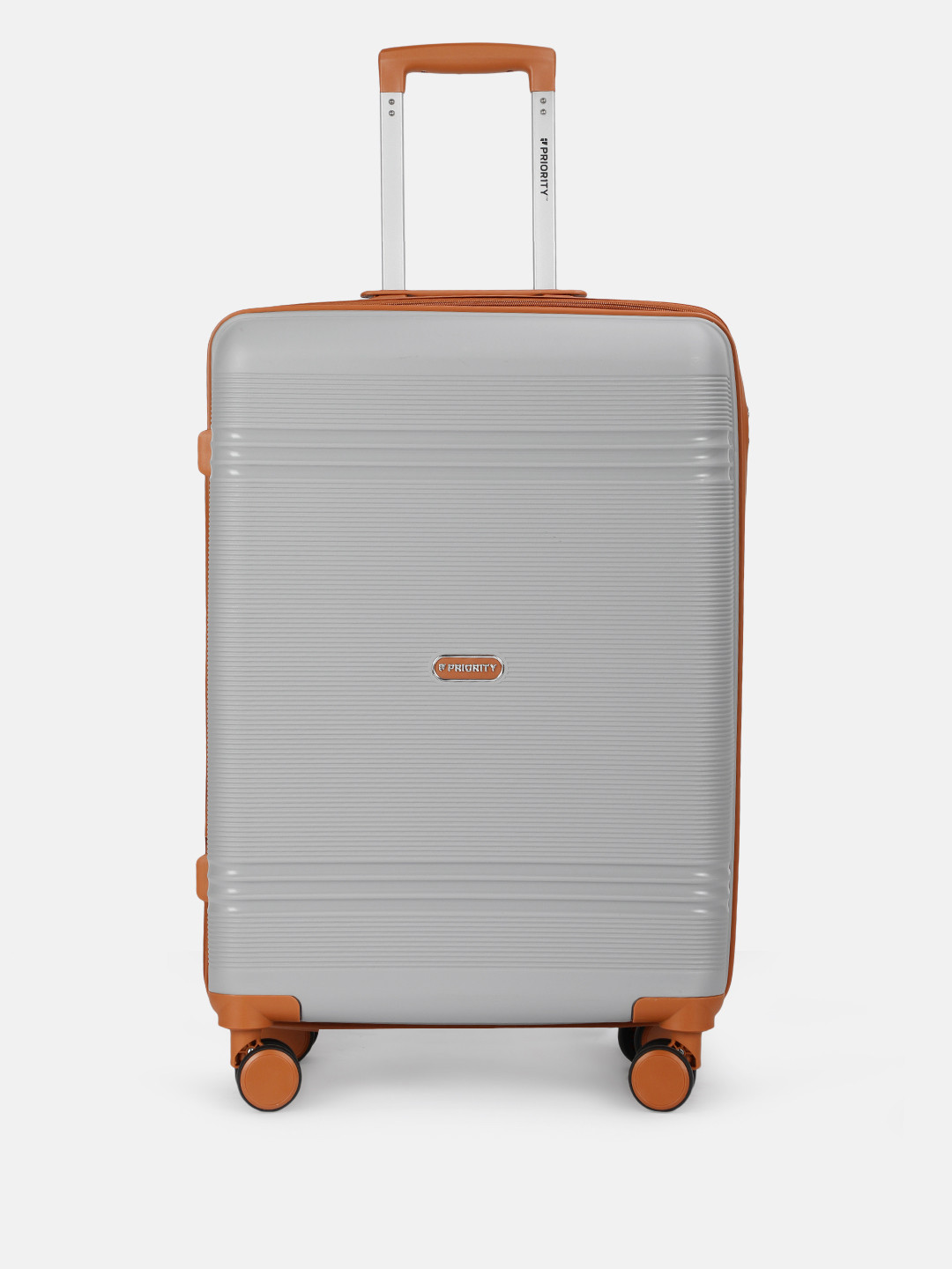 Priority Unisex Textured 360 Degree Rotation Hard Medium Trolley Bag - 78.41 L