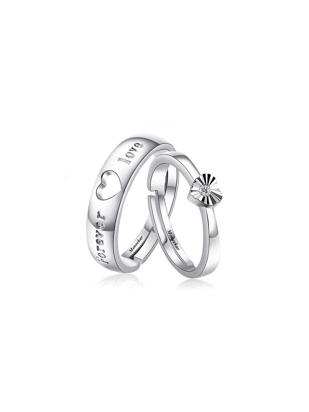 Moneekar Jewels Unisex Couple Finger Rings