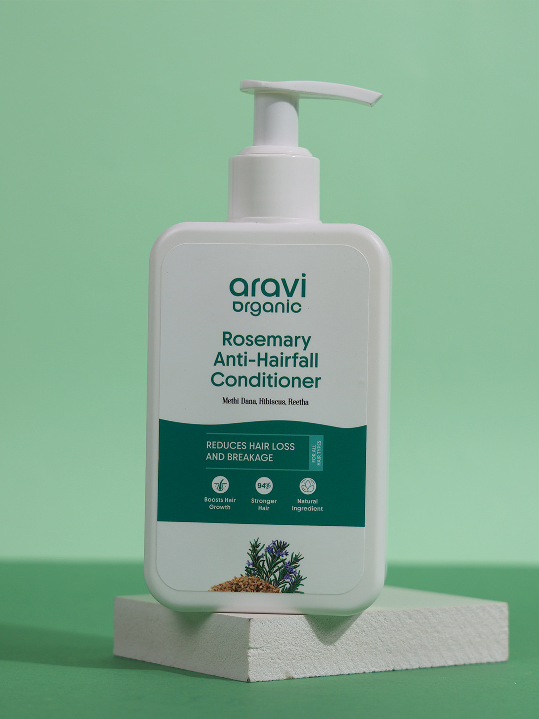 Aravi Organic Rosemary Anti-Hairfall Conditioner For Stronger & Thicker Hair - 200ml