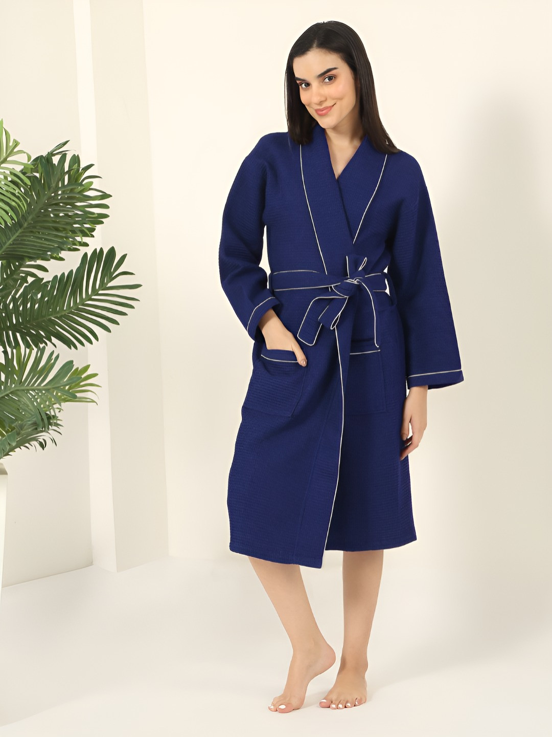 Mulberry Living Pure Cotton Bath Robe & Belt