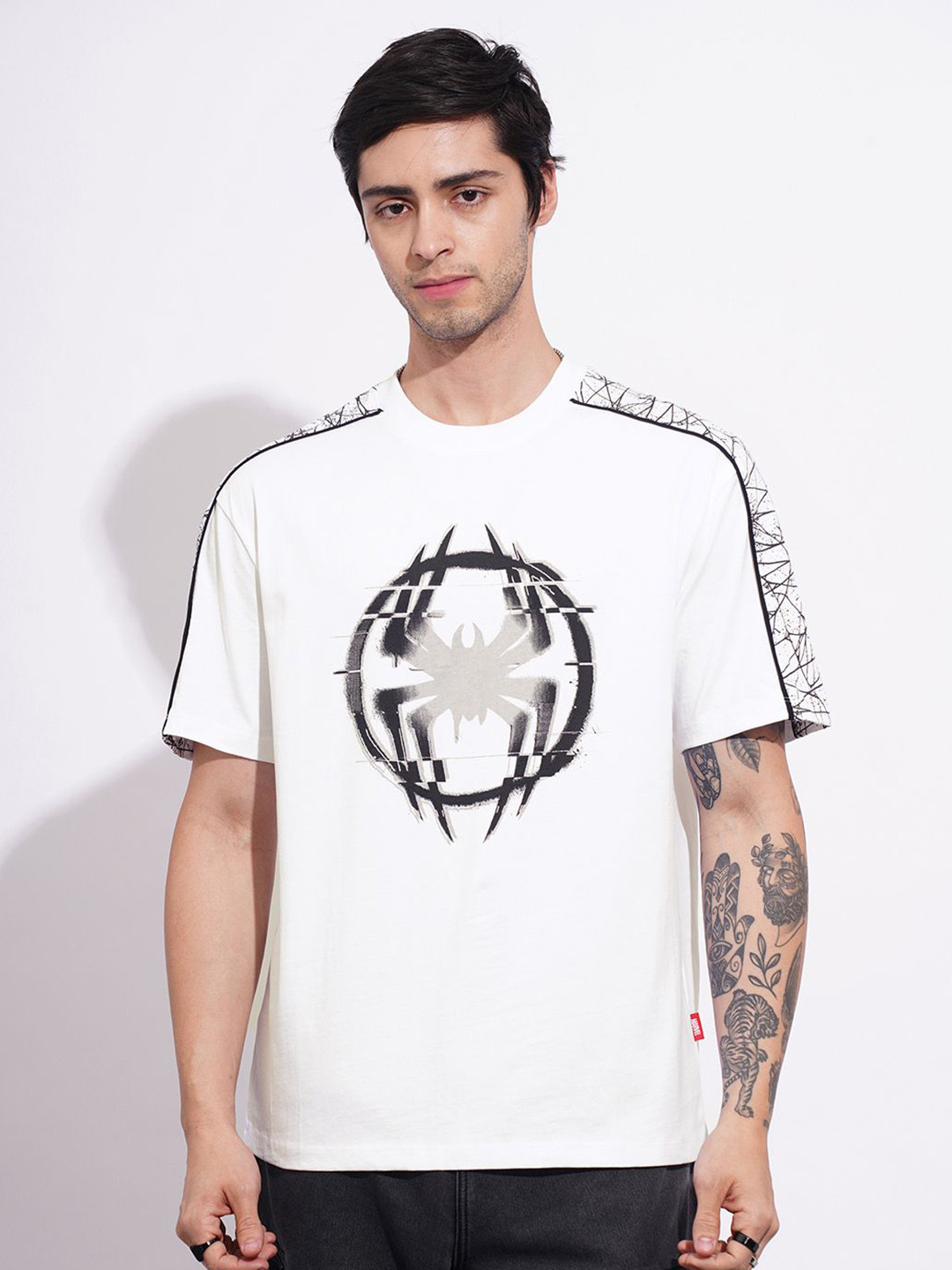 Being Human Men Venom Graphic Printed Round Neck Pure Cotton T-shirt
