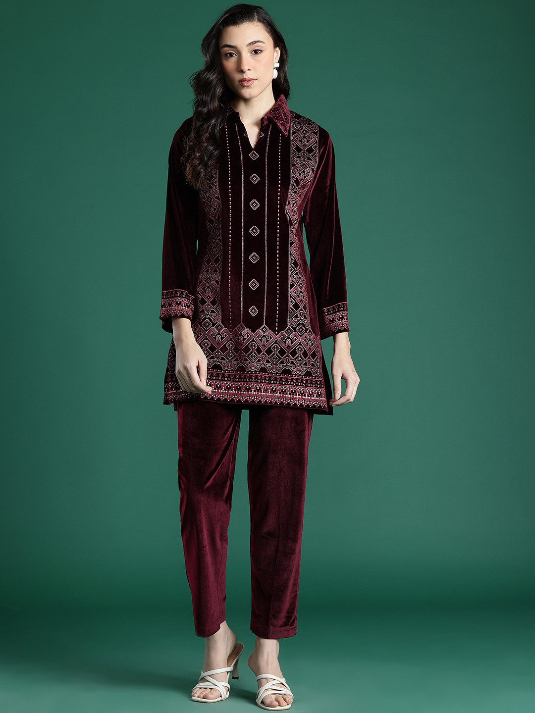 Cayman Embellished Paneled Co-Ords