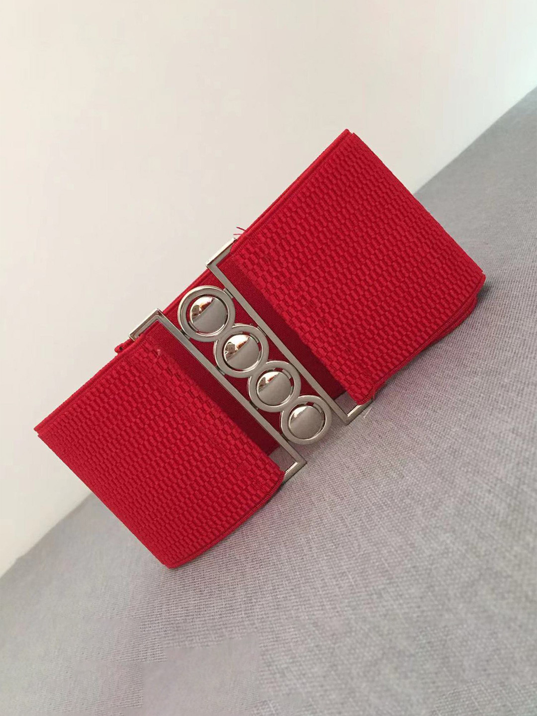 Fabme Women Textured Stretchable Belt