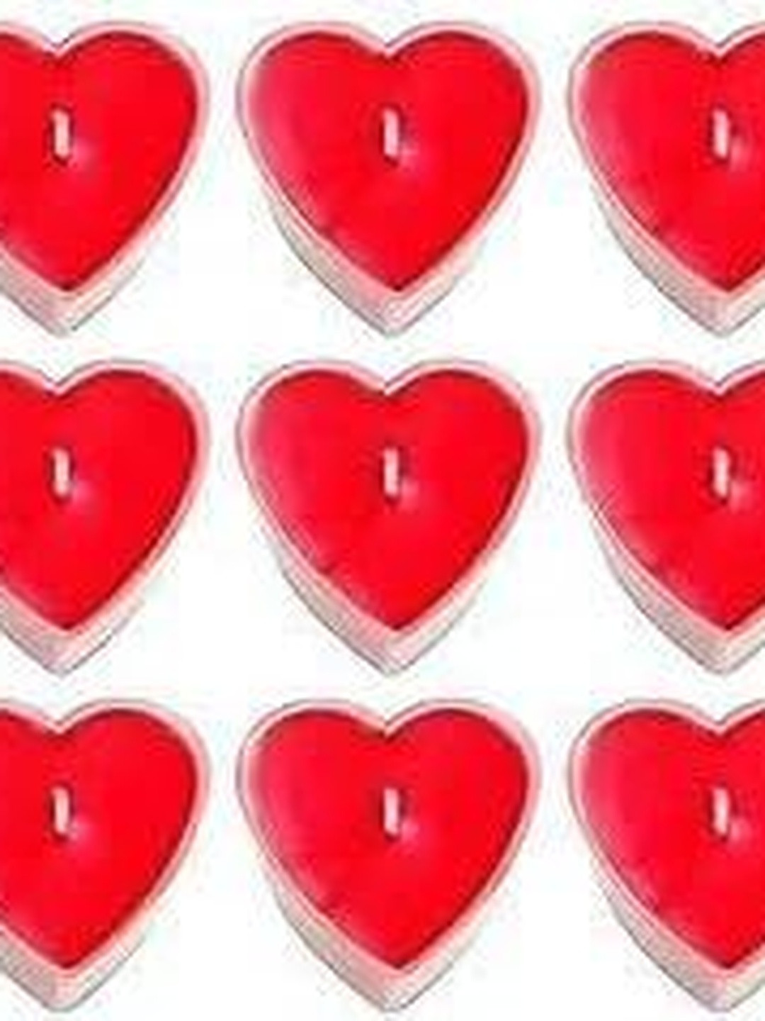1ST TIME Pack of 15 Red Heart Shaped Tea Light Candle